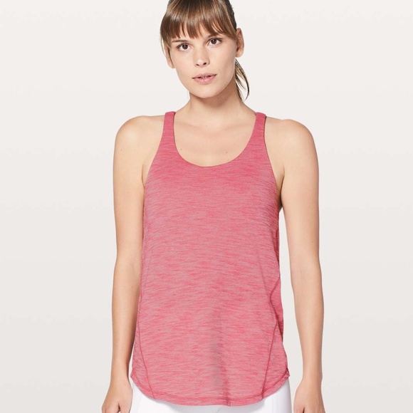 Lululemon Moment to Movement Tank Top Cherry Tint Two in One Pink Red Like New - Picture 3 of 13